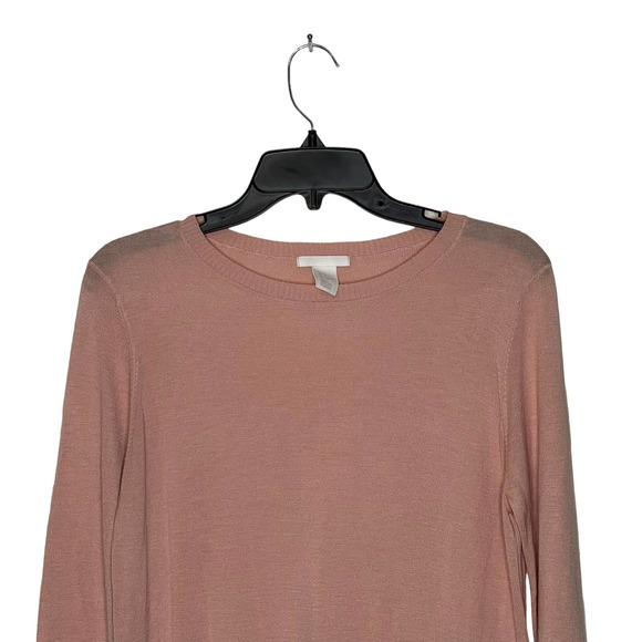 H&M‎ Sweater Size Small Pink Womens LS Knit Acrylic Viscose Blend Pullover - Picture 2 of 8
